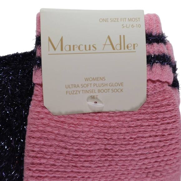 Marcus Adler Women’s Ultra Plush Glove & Fuzzy Tinsel Sock Set — NWT - Picture 3 of 3